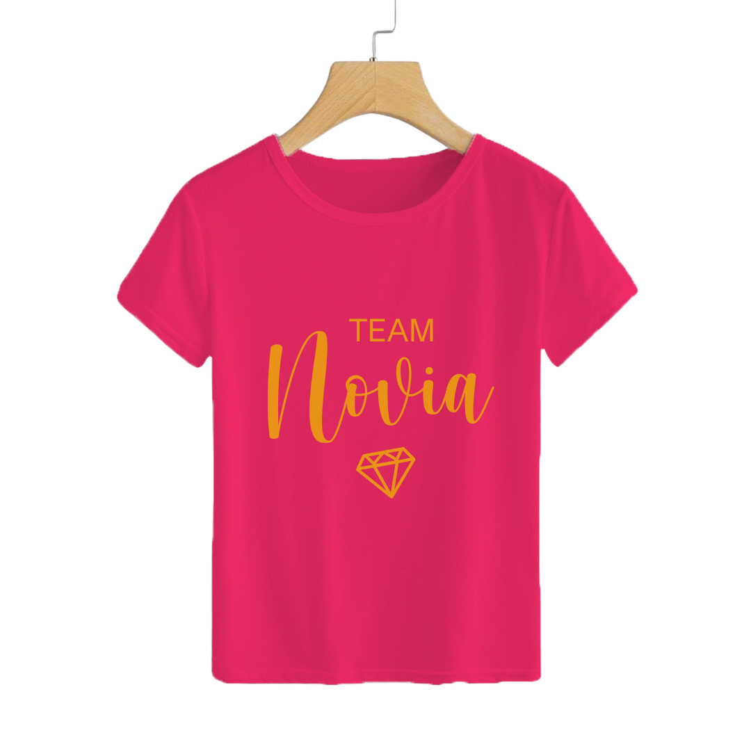 Polera Team Novia Fucsia