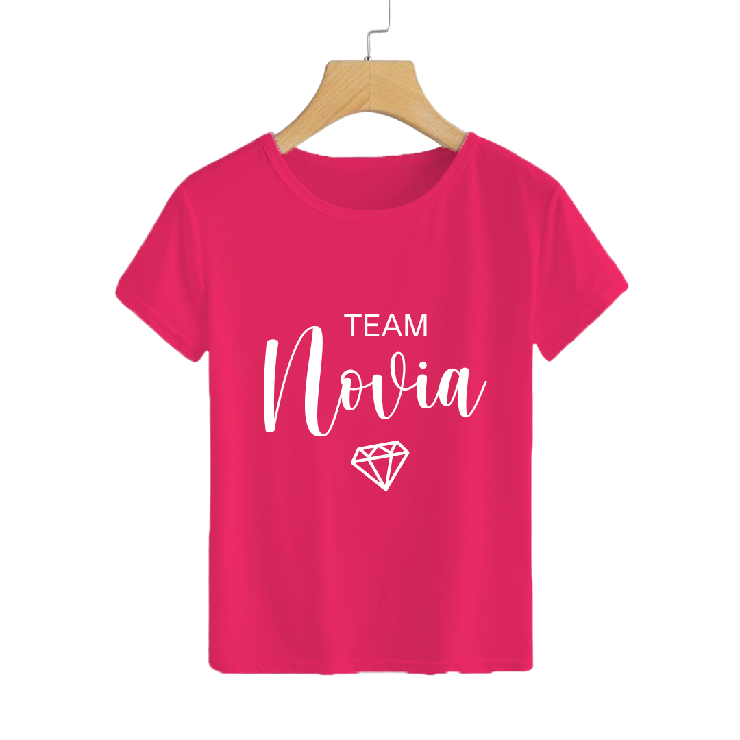 Polera Team Novia Fucsia