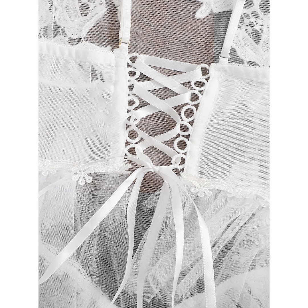 Conjunto de Lencería Blanca Novia