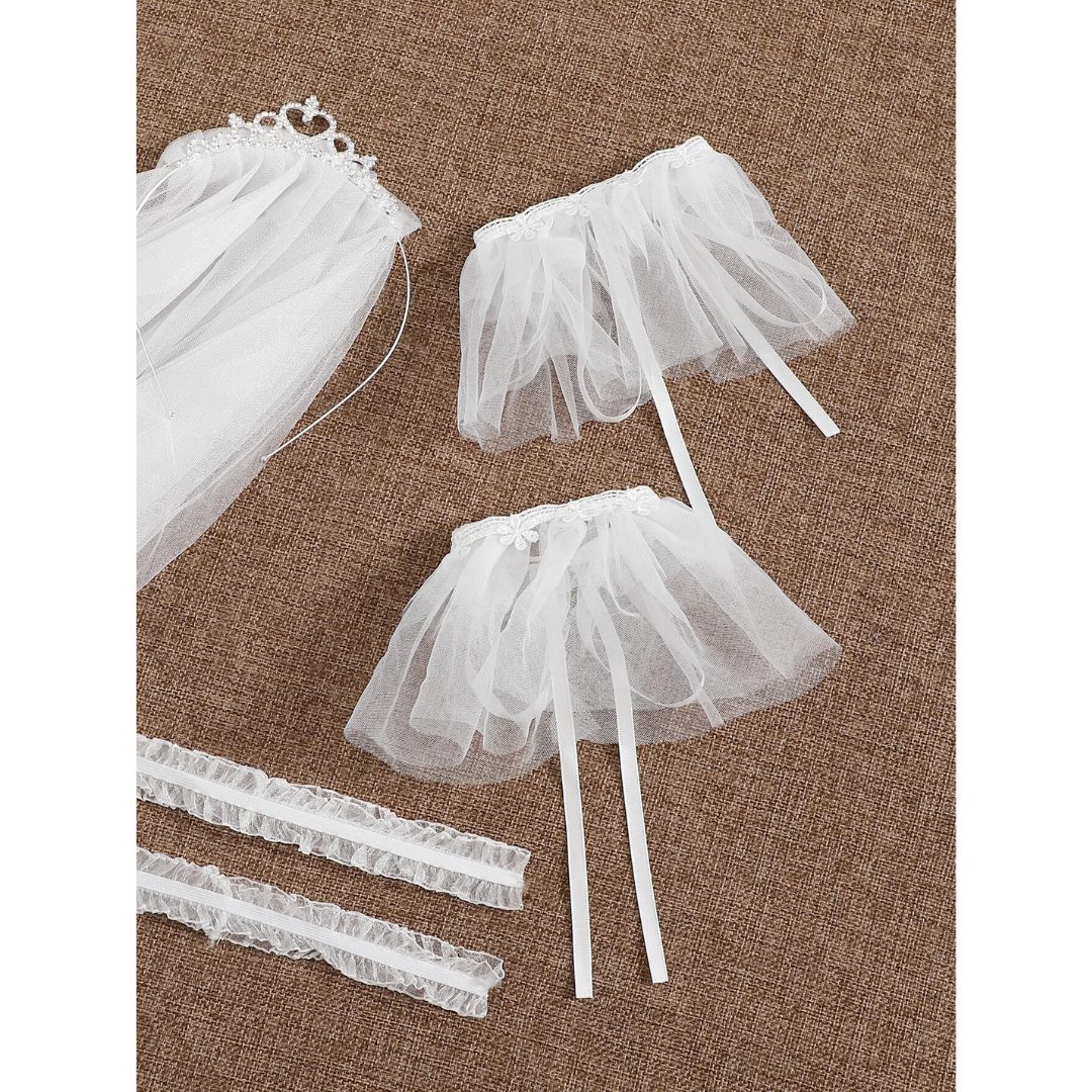 Conjunto de Lencería Blanca Novia