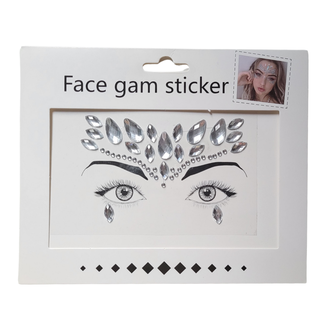 Stickers Cara Plateado