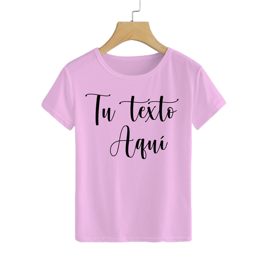 Polera Personalizable Pink