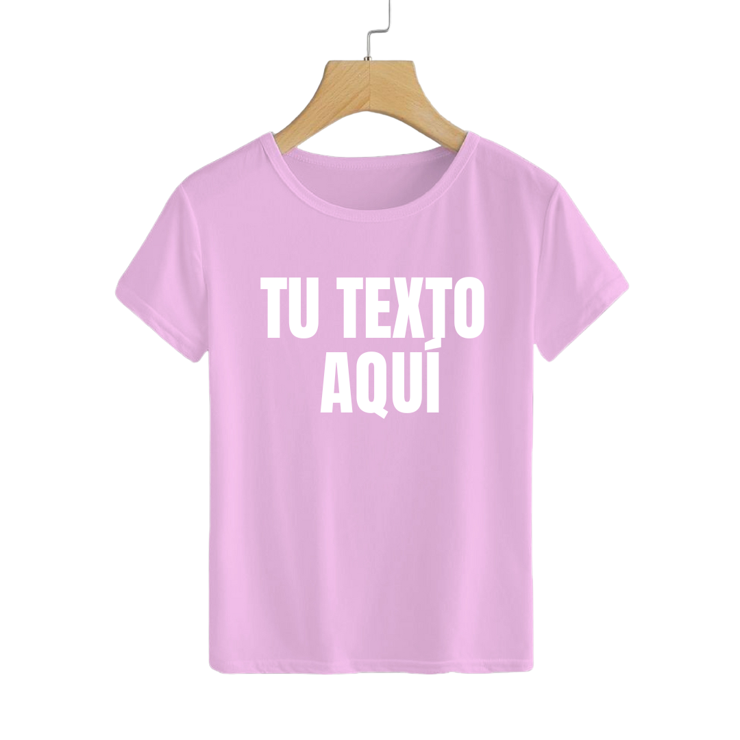 Polera Personalizable Pink