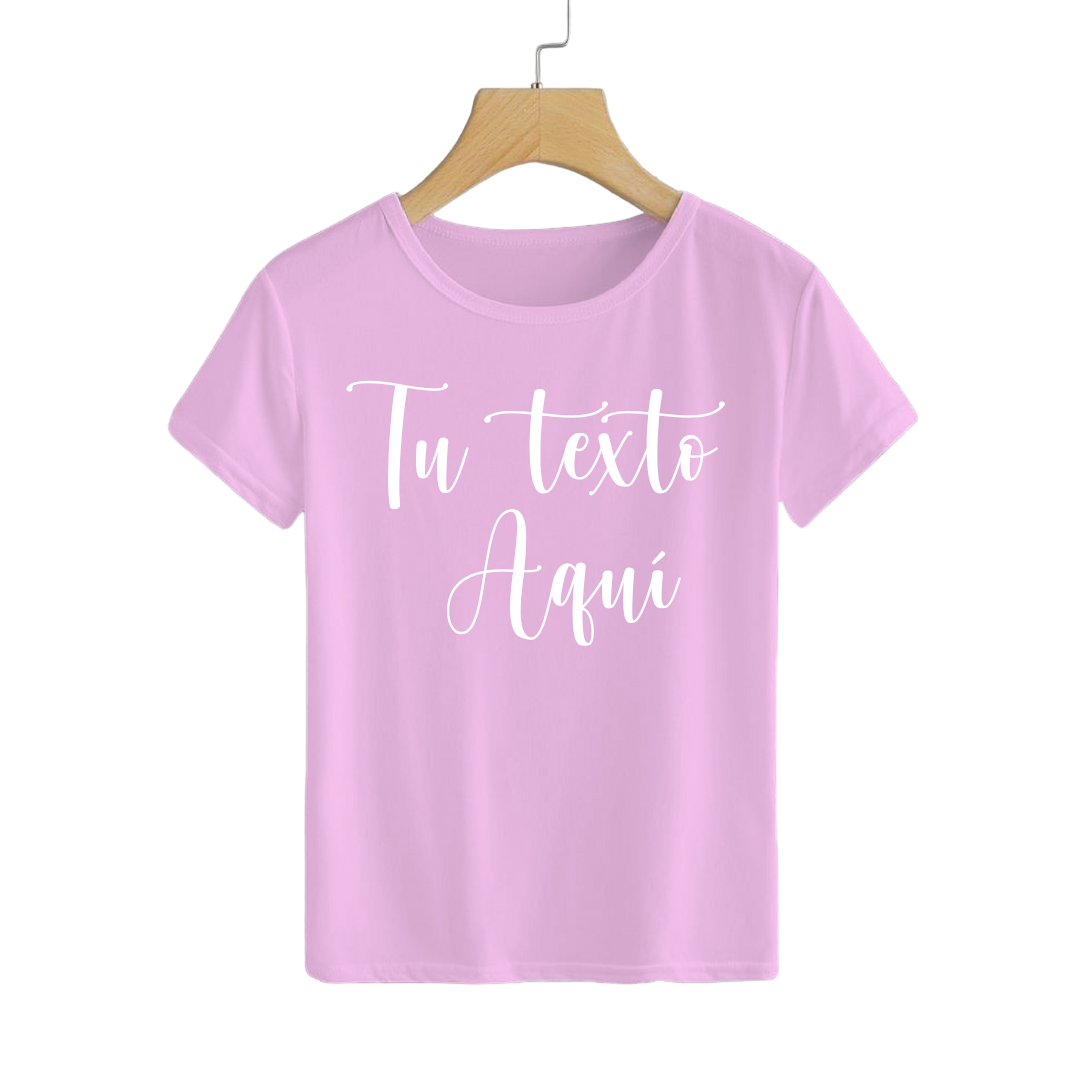 Polera Personalizable Pink