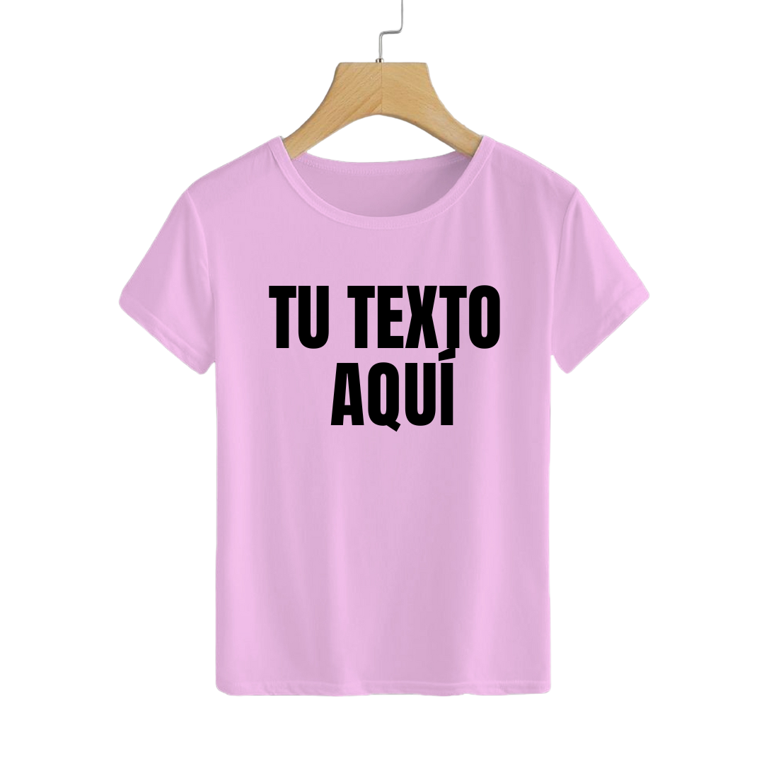 Polera Personalizable Pink