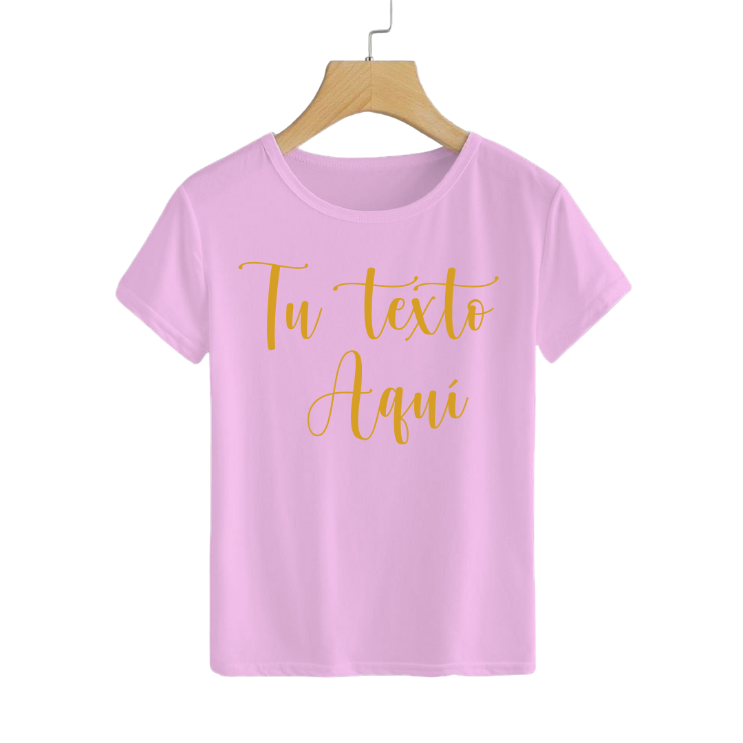 Polera Personalizable Pink