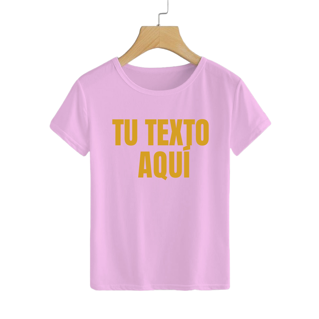 Polera Personalizable Pink