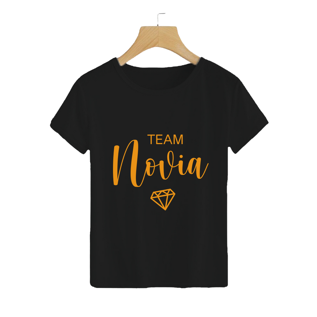 Polera Team Novia Negro