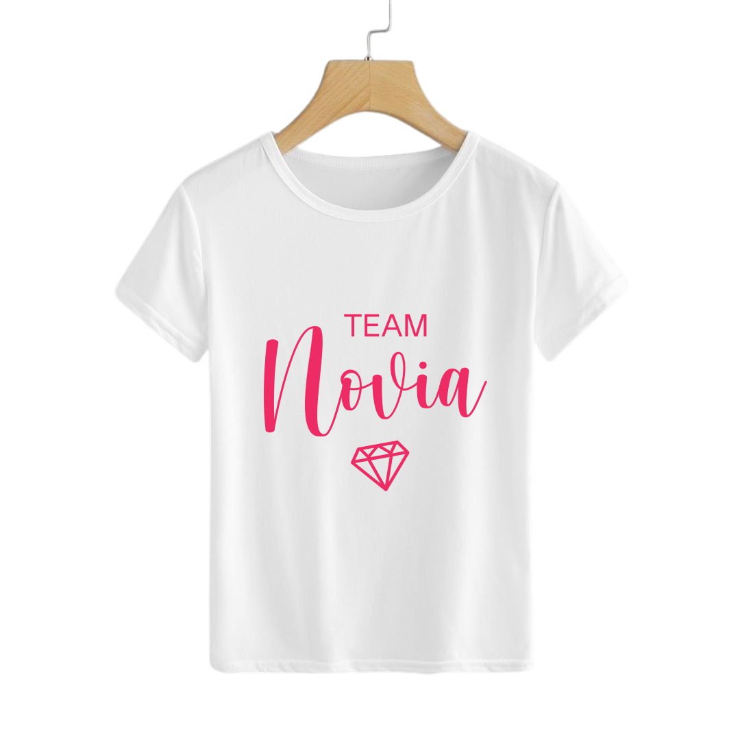 Polera Team Novia Blanco