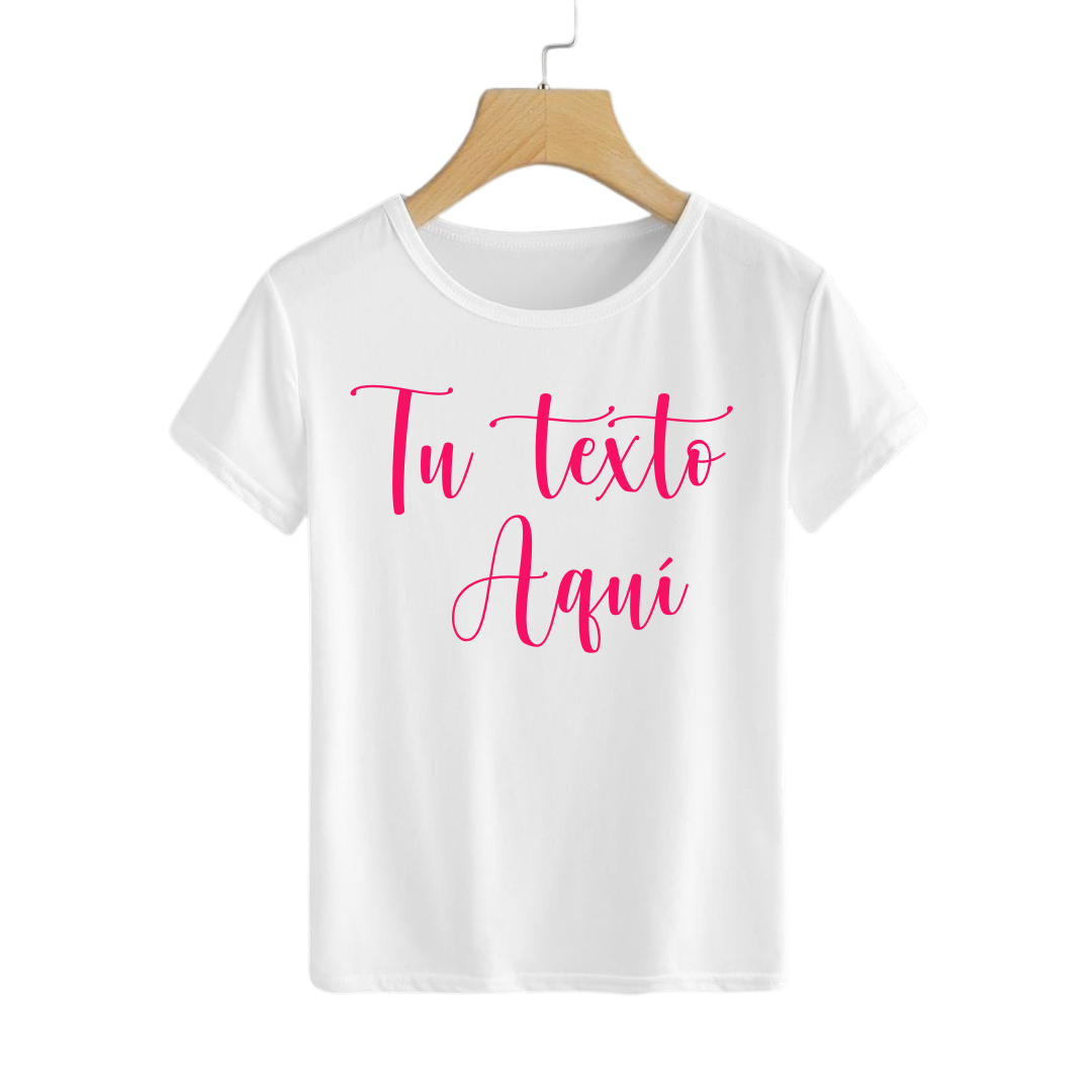 Polera Personalizable Blanca