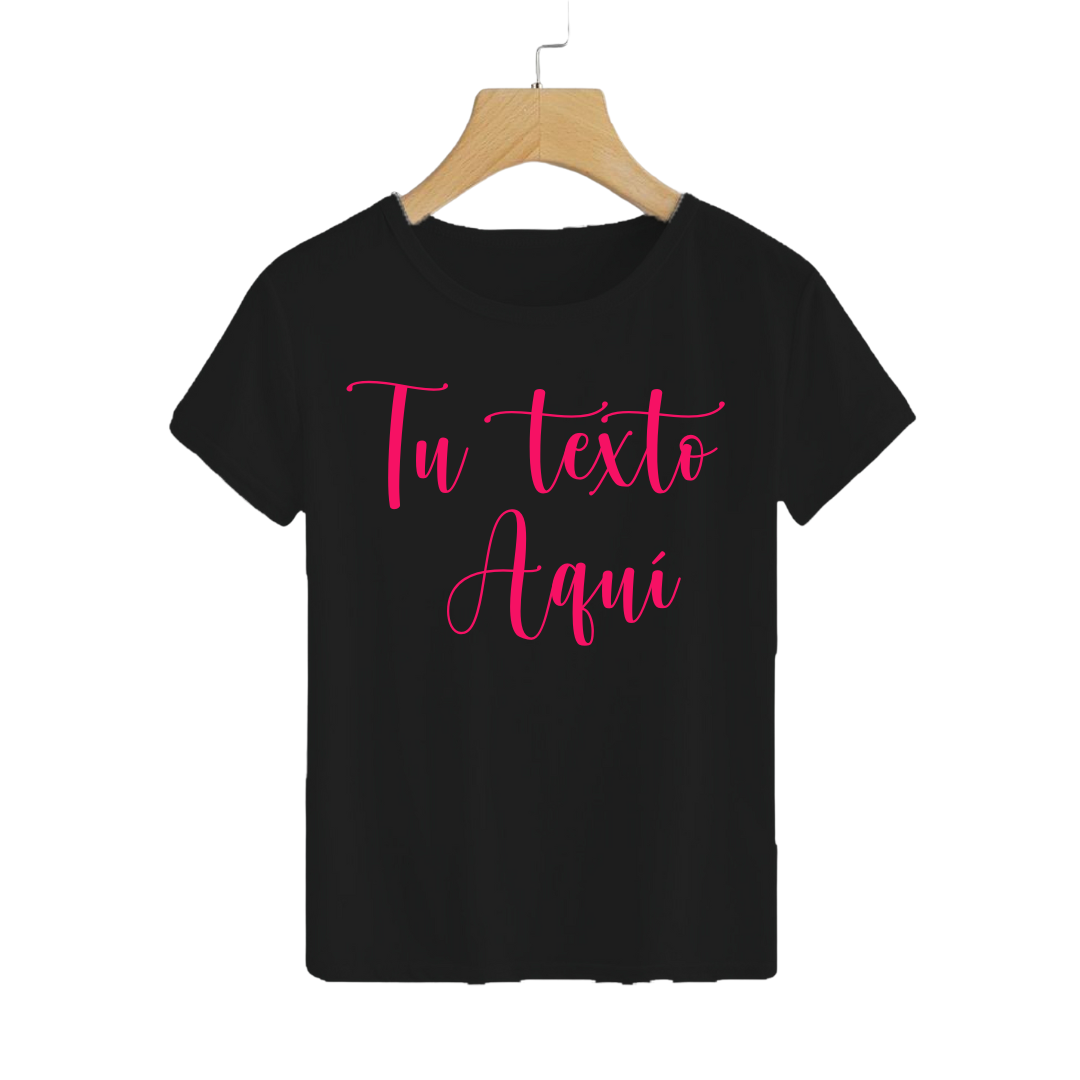 Polera Personalizable Negra