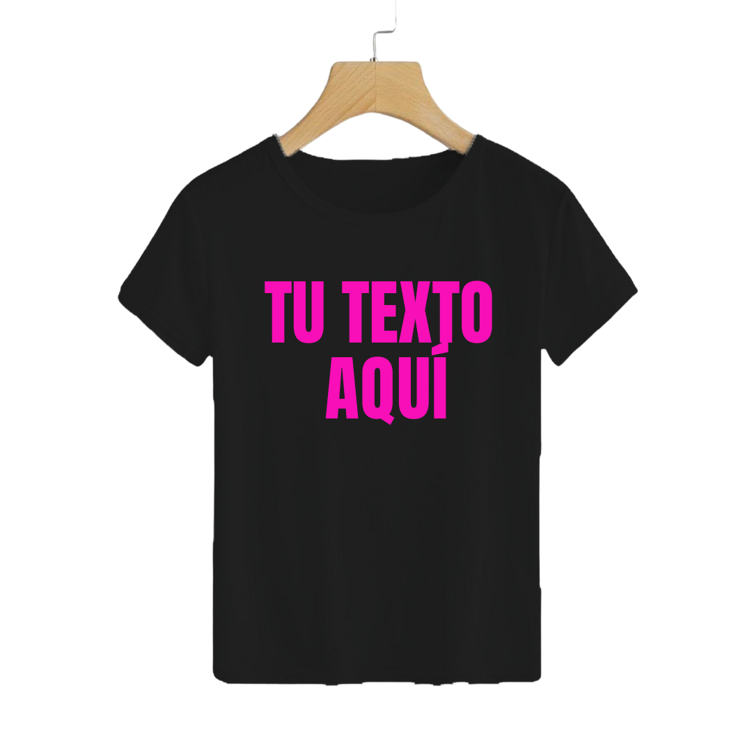 Polera Personalizable Negra