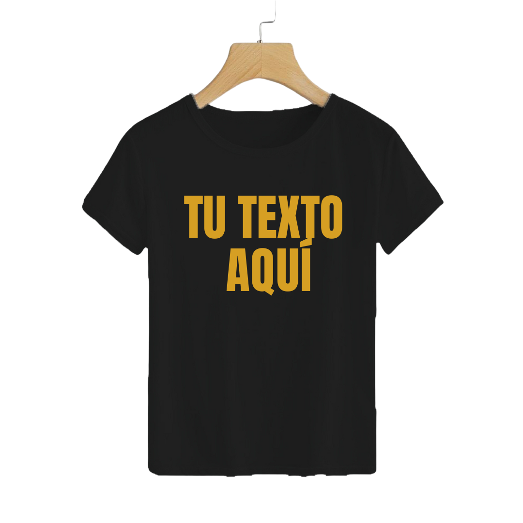 Polera Personalizable Negra