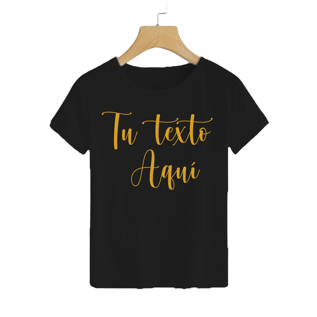 Polera Personalizable Negra