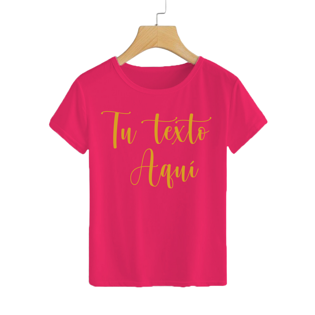 Polera Personalizable Fucsia