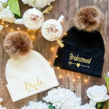 Gorro invernal "Bridesmaid" negro