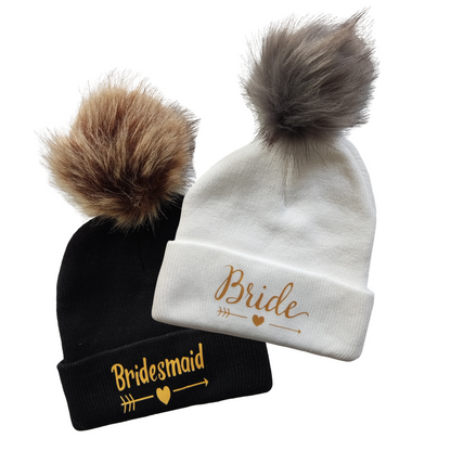 Gorro invernal "Bridesmaid" negro
