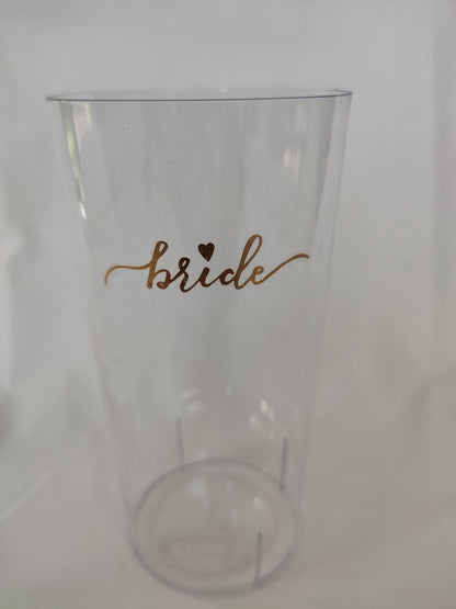 Vasos de plástico transparentes