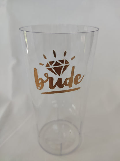 Vasos de plástico transparentes
