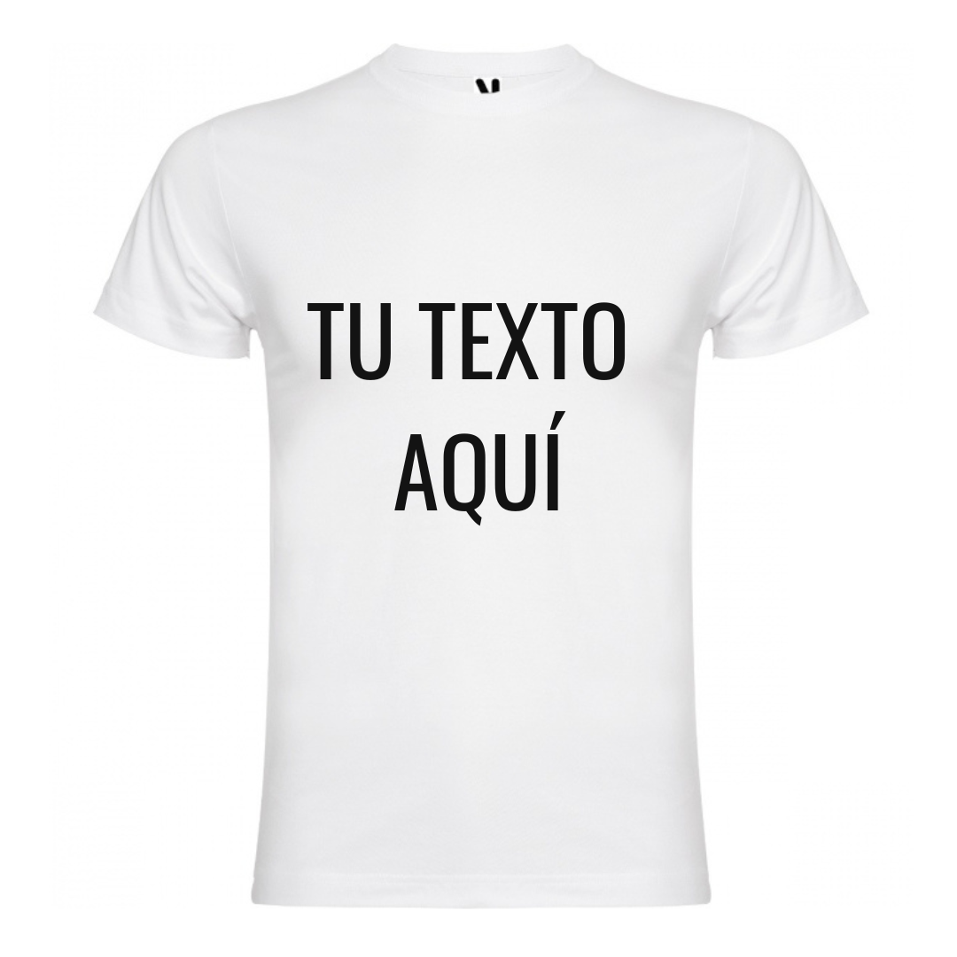 Polera Personalizable Blanca Hombre